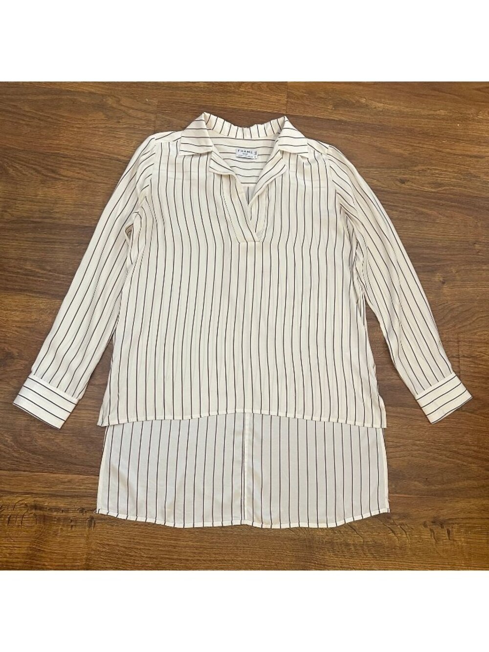 Frame silk striped tunic Blouse